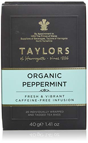 Taylors of Harrogate Organic Peppermint Herbal Tea, 20 Teabags