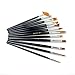 Dxhycc 12pcs Nylon Hair Paint Brush Set Artist Watercolor Acrylic Oil Painting Supplies
