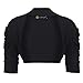 LOTMART Girls Ruched Sleeve Bolero Shrug