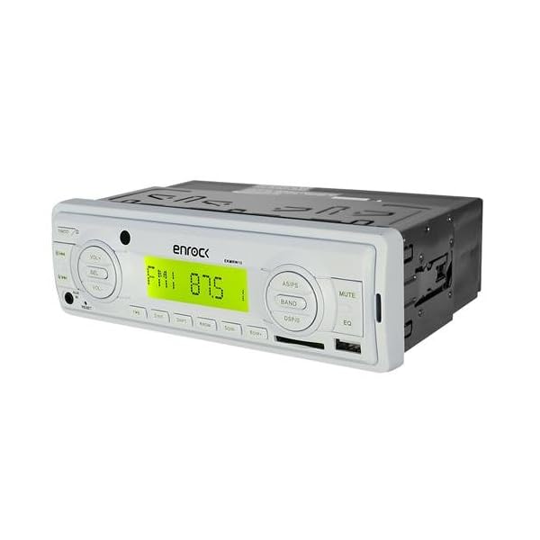 Enrock-EMC1-Marine-Audio-Boat-Cycle-ATV-Car-AMFM-Receiver-MP3-USB-Aux-Stereo-Pair-Speakers