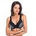 Women's Minimizer Unline Underwire Full Figure Bra with Embroidery Lace-2 pack-white-black-34D