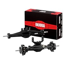 INJORA +4mm Diamond Axles with Lay Down Servo Mount