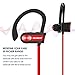 NENRENT Bluetooth Headphones, Q7 IPX7 Waterproof Sports Wireless Earbuds w/Mic, Noise Canceling Headsets HD Stereo in Ear Earphones Exercise 8 Hour Battery
