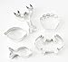 Fox Run Nantucket Seafood Cookie Cutter Set, Tin Plated Steel