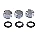 KES PA1B-P3 Faucet Replacement Part 24mm Male Threaded Brass Aerator with Gasket 3 PCS PACK, Polished Chrome
