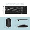 Keyboard-and-Mouse-Jelly-Comb-24G-Wireless-Ultra-Slim-Full-Size-Keyboard-Mouse-Set-Combo-QWERTY-UK-Layout-for-Computer-Laptop-Desktop-with-USB-Ports-Black Keyboard and Mouse, Jelly Comb 2.4G Wireless Ultra Slim Full Size Keyboard & Mouse Set Combo QWERTY UK Layout for…
