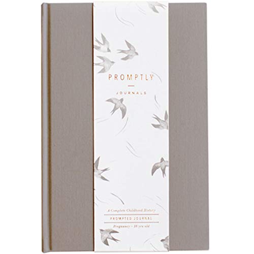 Promptly Journals, A Complete Childhood History Journal (Grey) – A Prompted Journal for Pregnancy through Age 18…