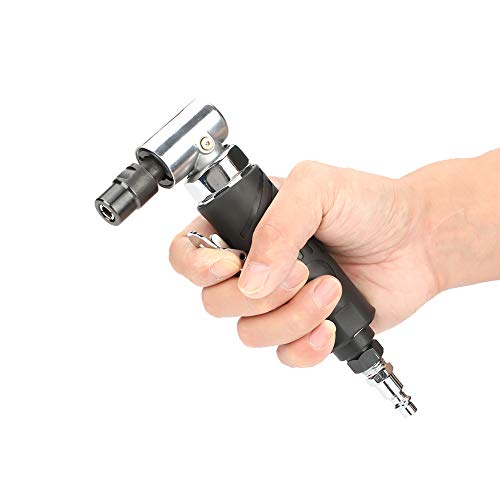 90 Degree Pneumatic Grinder, AG-315 1/4BSP Pneumatic 90 Degree Angle Die Grinder Polisher Air Grinding Tool Used for the Grinding and Trimming of Various Die, Metal Product