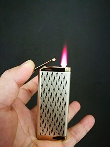 Ultra-thin design windproof butane lighter refillable lighter cool gift(Item will come without butane)