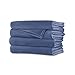 Sunbeam Luxurious Velvet Plush King Heated Blanket with 20 Heat Settings, Auto-Off, 2-Digital Controllers, 5 Yr Warranty (Dusty Blue)