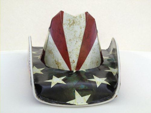 Red, White and Blue Cowboy Hat Beer 