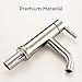 HOMELODY Single Handle Bathroom Faucet with 1 or 3 Holes, for Single Hole Vanity, RV, Lavatory Bathroom Sink Faucet Brushed Nickel Stainless Steel, with Deck Plate and Supply Lines