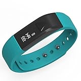 Juboury Bluetooth Fitness Tracker I5 Wristbands with Pedometer Sleep for IOS and Android Phones - Blue