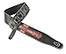 Walker & Williams CVG-23 Black & Red Leather Guitar Strap Hand Tooled Cross Design