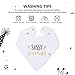 Baby Bandana Drool Bibs 4 Pack for Newborn - Black & White Baby Bibs with Inspiring Quote for Boys Girls Unisex - Best Baby Shower/Registry Gift by Bossy Sassy