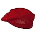 Mens Knitted Golf Gatsby Ivy Ascot Newsboy Hat Cap Red