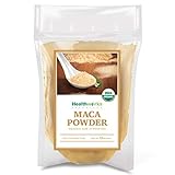 Healthworks Maca Powder Raw (16 Ounces / 1 Pound) | Certified Organic Flour Use | Keto, Vegan & Non-GMO | Premium Peruvian Origin | Breakfast, Smoothies, Baking & Coffee | Antioxidant Superfood
