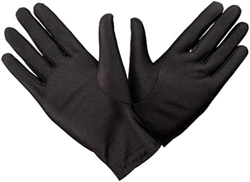 Zbbswza 贈物 弾性スパンデックスジュエリーチェックエチケットワークグローブ太いリトラクタブル裏地グローブ