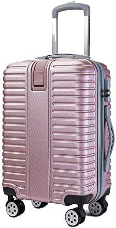 SNUA 20\ Cabin Suitcase Lightweight Wheeled ABS Hard Case Travel 24\ Keep Checked Baggage Box 4 Wheels，suitcase-gold-20in