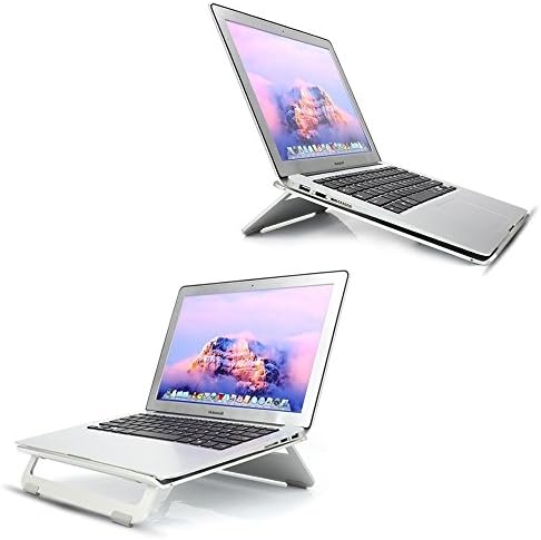 Foldable Aluminum Laptop Stand, Strushine Adjustable Multi-angle Macbook Stand Desk Cooling Stand Holder for iPad Pro Macbook Air Macbook Pro &amp; Other Laptop Notebook (Silver)