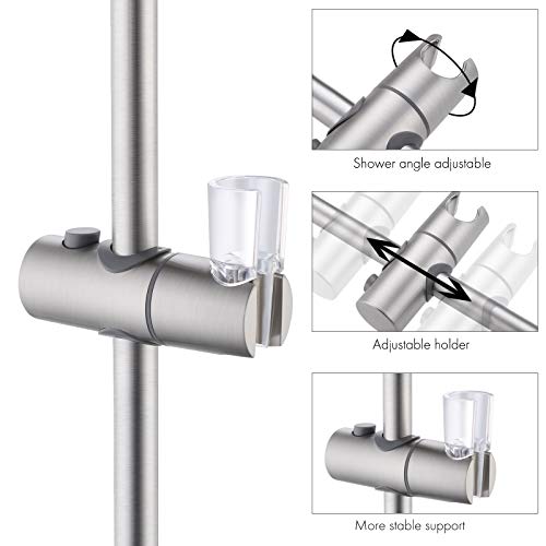 KES Rain Shower System 12 Inch Round Rainfall Shower Head with Handheld