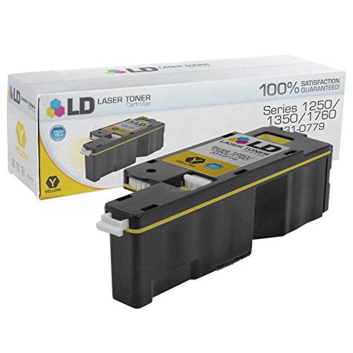 LD Compatible Toner Cartridge Replacement for Dell Color Laser 1250c, 1350, 1760 High Yield (Black, Cyan, Magenta, Yellow, 4-Pack) - Thumbnail 5