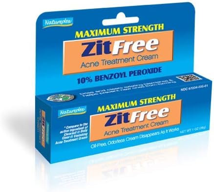 Maximum Strength ZitFree Acne Treatment Cream 12 Pack