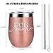 Dog Mom Gifts - Dog Mama Cup - Dog Lover Gifts for Women, Funny Gifts for Dog Lovers - Dog Themed Birthday Gifts, Dog Related Christmas Gifts for Dog Owner, Dog Lady, Dog People - Coolife Wine Tumbler