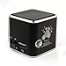 Doinshop Fashion New Portable Micro SD TF USB Mini Stereo Speaker Music Player FM Radio PC Mp3 (Black)