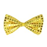SeasonsTrading Gold Sequin Bow Tie ~ Fun Costume Party Accessory (STC12059)