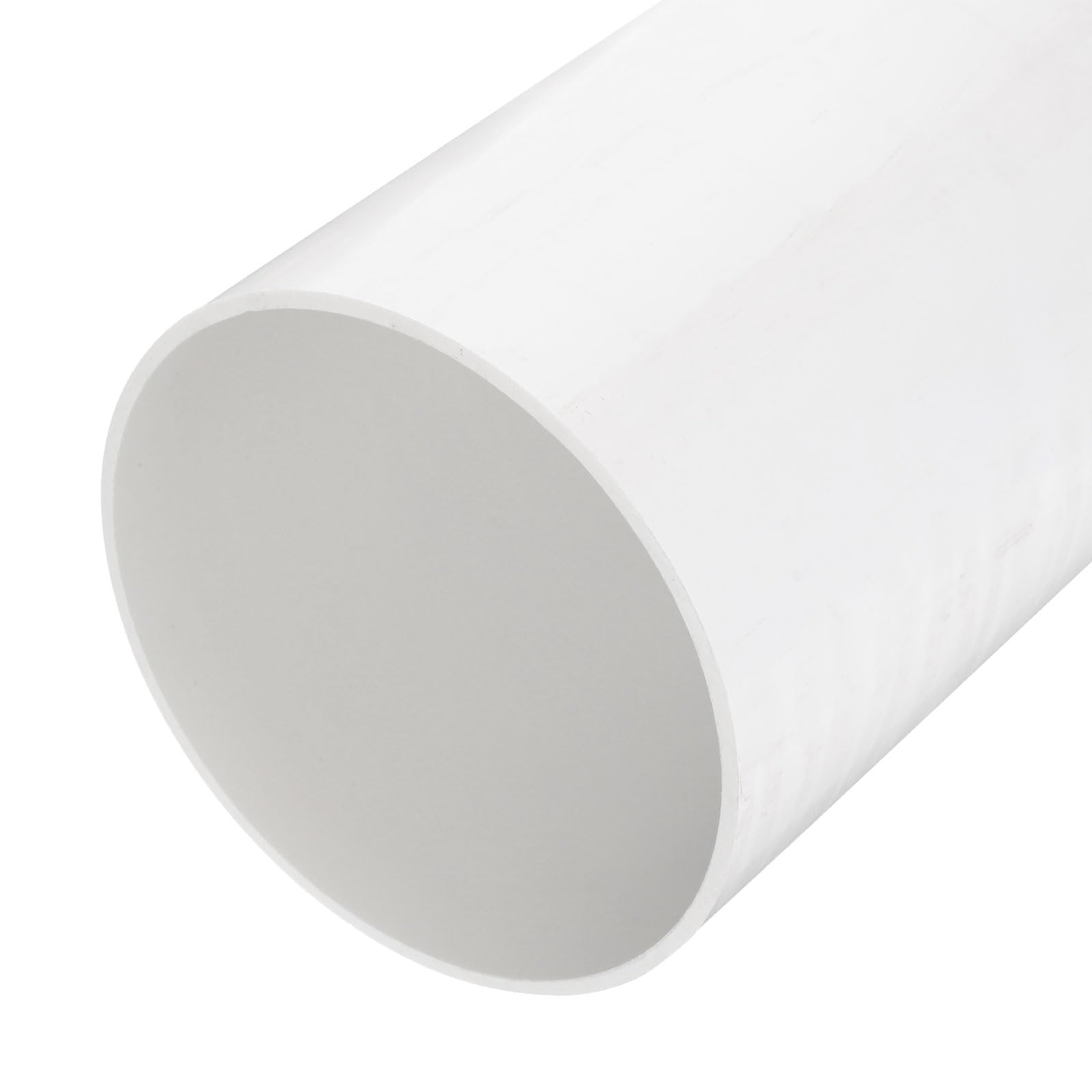 Photo 1 of MECCANIXITY 6 Inch PVC Rigid Tube Round Pipe Tubing Hardware Tubing 152mm ID 160mm OD 9" Length White High Impact for Water Pipe, Crafts, Cable Sleeve