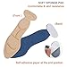 2 Pairs Shoes Insoles Heel Inserts for Womens Dress Shoes Sponge Shoes Pads Heel Cushion for Loose Shoes, Feet Score Relief DIY Size Beige