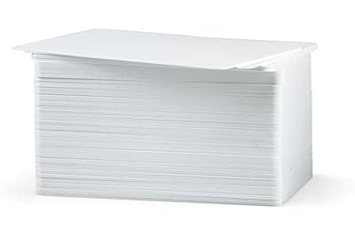 Zebra Premier PVC Blank White Card 30mm (Pack of 500)