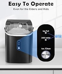 COWSAR Nugget Ice Maker Countertop, Chewable Pebble
