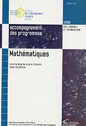 Mathématiques, cycle terminal de la série littéraire, option facultative