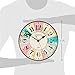 KI Store Wall Clocks Decorative Silent Pink Wall Clock for Girls 12-Inch Bedroom Living Room Kitchen