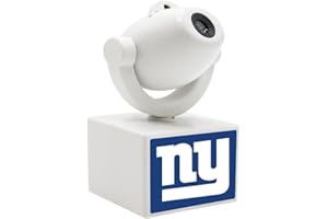 Sporticulture NFL American Football New York Giants - Adjustable Led Mini Spotlight Projector with 6 Team Logo Designs - Portable & Rechargeable Spotlight - Battery-Operated - 4.375” x 3.125”