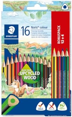 Noris colour 187 Lápices de colores – 16 colores, triangular