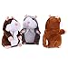 Wenasi 1 Pcs Talking Hamster Plush Toy Sound Record Repeats What You Say Plush Animal Toy for Kids (Grey)