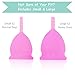 Menstrual Cup (4 Pack) - 2 Small & 2 Large - FDA Approved - Safe, Easy-to-Use & Comfortable for All Lifestyles - Save Money & Protect The Earth w/Reusable Design