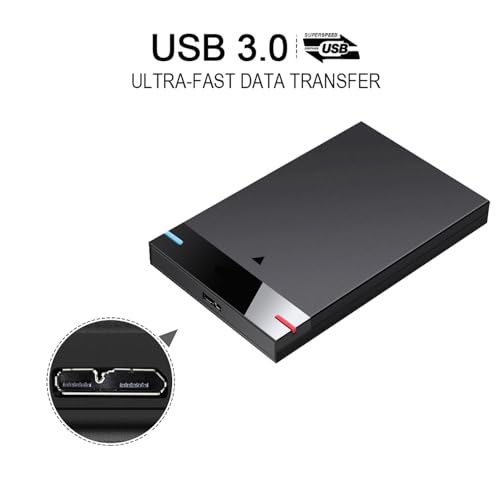 HWAYO 2.5'' 250GB Ultra Slim Portable External Hard Drive USB3.0 HDD Storage for PC, Desktop, Laptop, MacBook, Chromebook, Xbox One