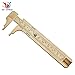 QST Measure Measurement Tool Pocket 0-100mm Mini Brass Sliding Gauge Vernier Caliper