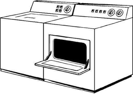 Lavadora y secadora vinilo adhesivo adhesivo coche camion de ...