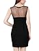 Allegra K Women Sleeveless Dresses Panel Dress Summer Dresses Skater Dress, Medium, Black