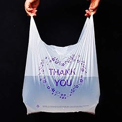 LazyMe Thank You T-Shirt Carry-Out Bags Plastic