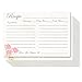 Recipe Cards - 60-Pack Blank Recipe Cards, Double-Sided, Floral Design, Perfect for Wedding, Bridal Shower, and Special Occasion, 4 x 6 Inches