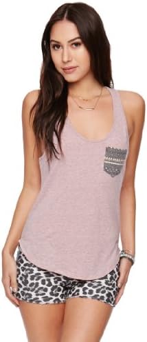 Nollie Womens Pocket Racerback Tank