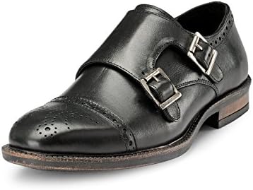 Genuine Real Leather Men's Slip-ons Monk Strap Formal Shoes
