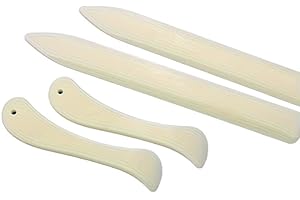 4pcs Plastic Bone Folder Set | Paper Creaser Scoring Tool for Bookbinding Origami Leathercraft & Crafts