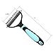Hihamer Dematting Tool for Dogs - Double Sided Rake Comb Grooming Tools for Undercoat Removal - For All Pets With Medium and Long Hair